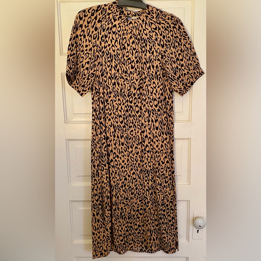 Leopard Midi Dress (Anthropologie- size XS)